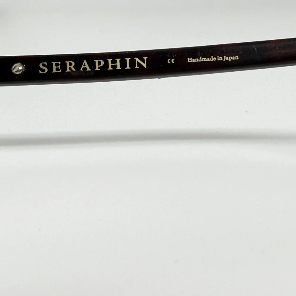 Seraphin Handmade in Japan Tortoise Shell Round‎ Eyeglasses Frames Women 21449